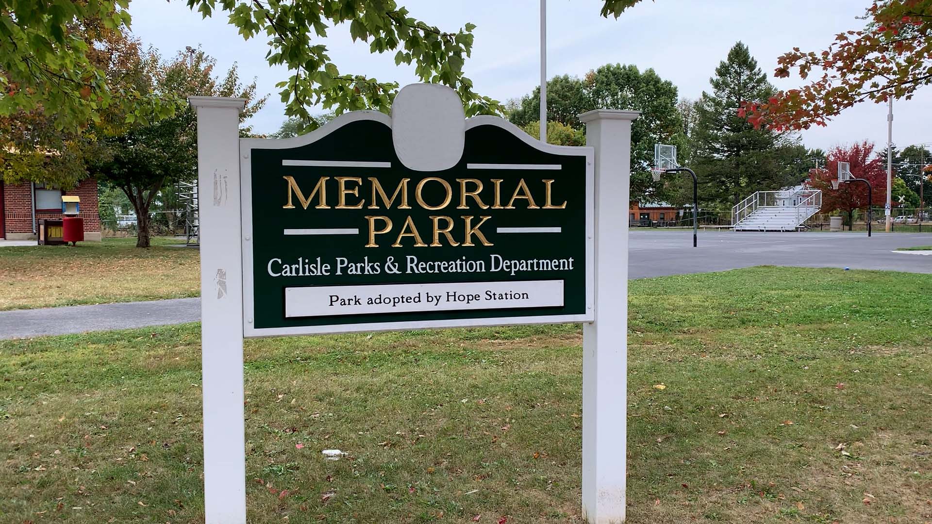 Memorial Park Sign copy